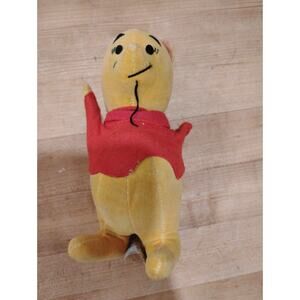 6.5" Gund Winnie The Pooh Toy Wood Filled As Is Needs Repair